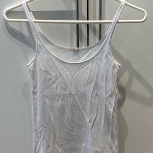 white tank top